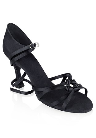 Ray Rose Blizzard Latin Shoes 820-Black Satin