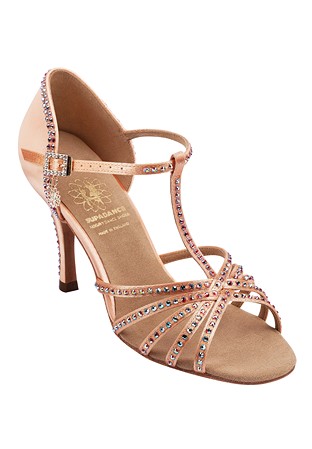 Supadance 1141-Flesh Satin w/ Crystal