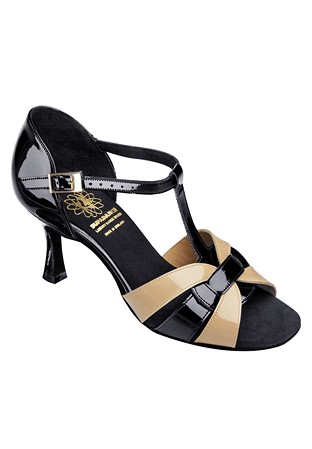 Supadance 1176-Black/Nude Patent