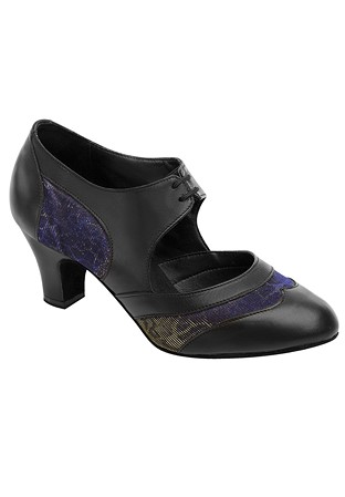 Supadance 1228-Black Leather/Illusion