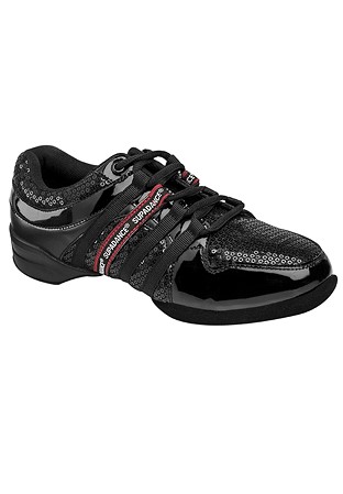 Supadance 8810-Black Patent & Sequin