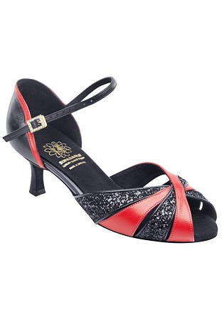 Supadance 1535-Red/Black Sparkle