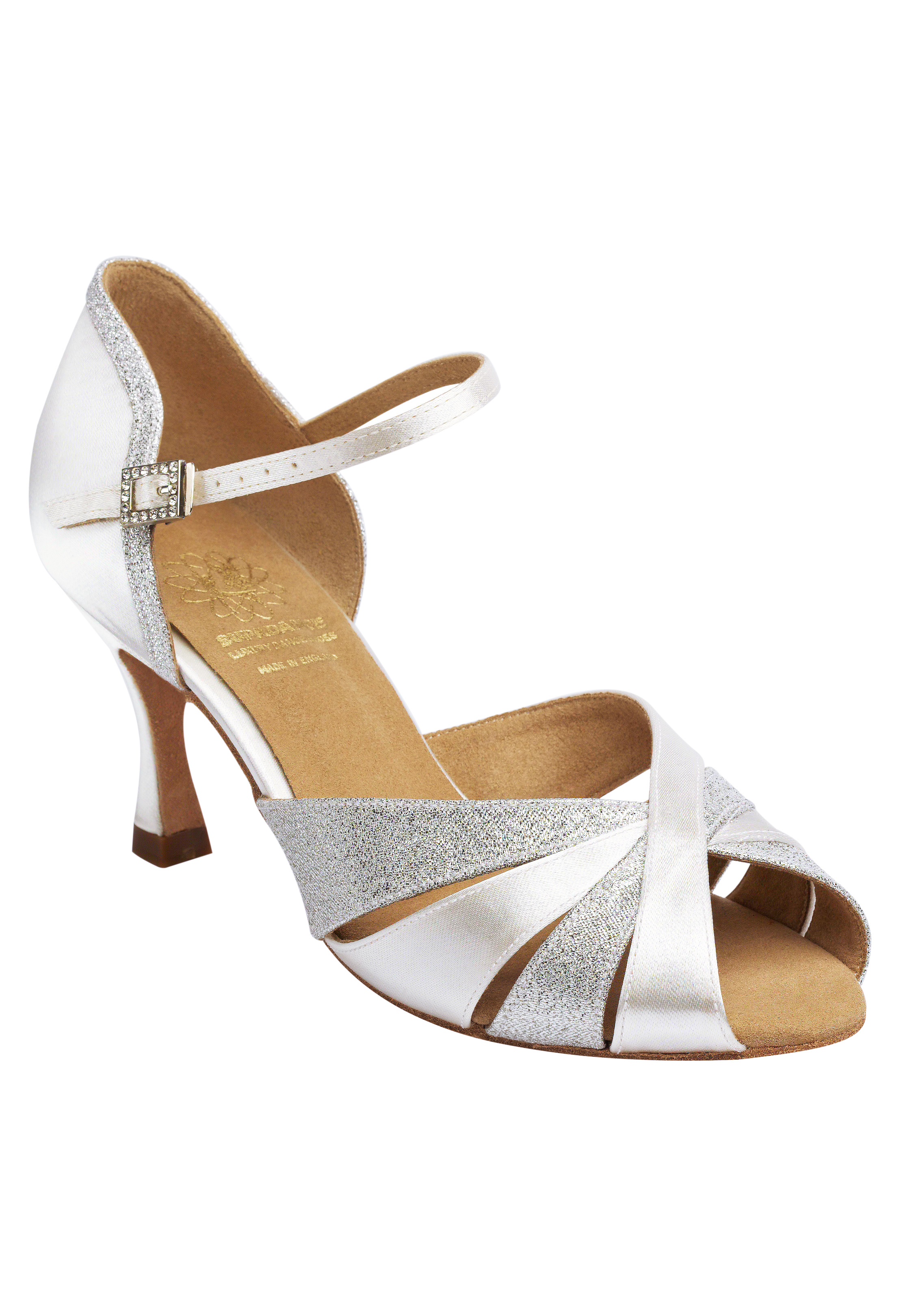 Supadance 1535-White/Silver Brocade