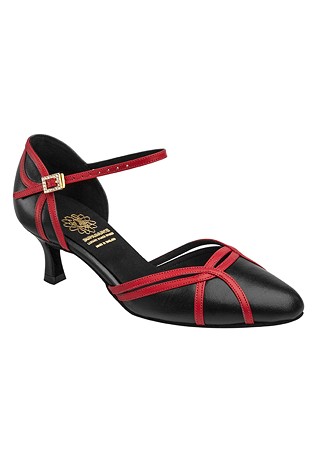 Supadance 1542-Black Leather/Red Leather