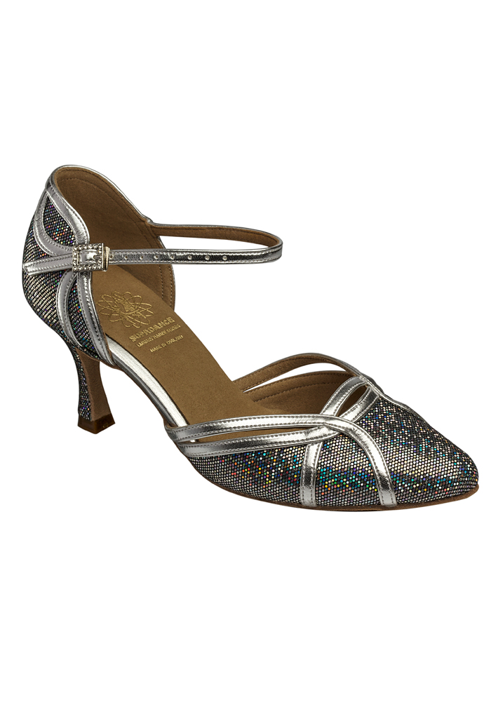 Supadance 1542-Silver Multi Hologram/Silver Leather