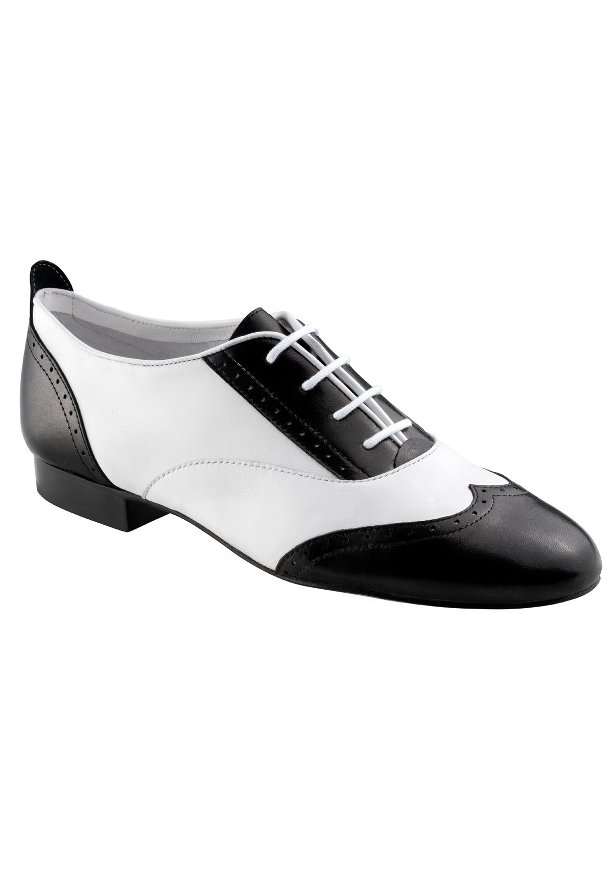 Wern Kern Taylor Practice Dance Shoes-Black/White Nappa Leather
