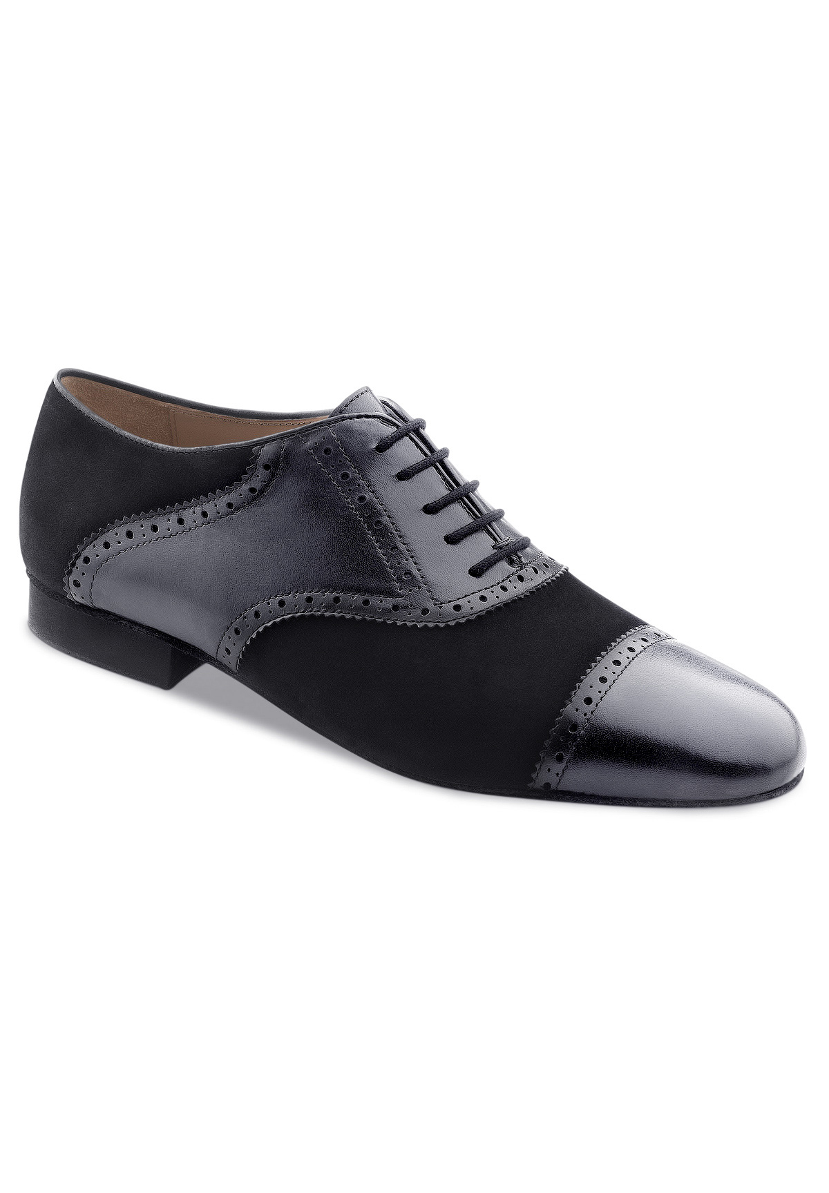 Werner Kern Trieste 28047 Mens Dance Shoes-Black Nappa/Black Nubuck