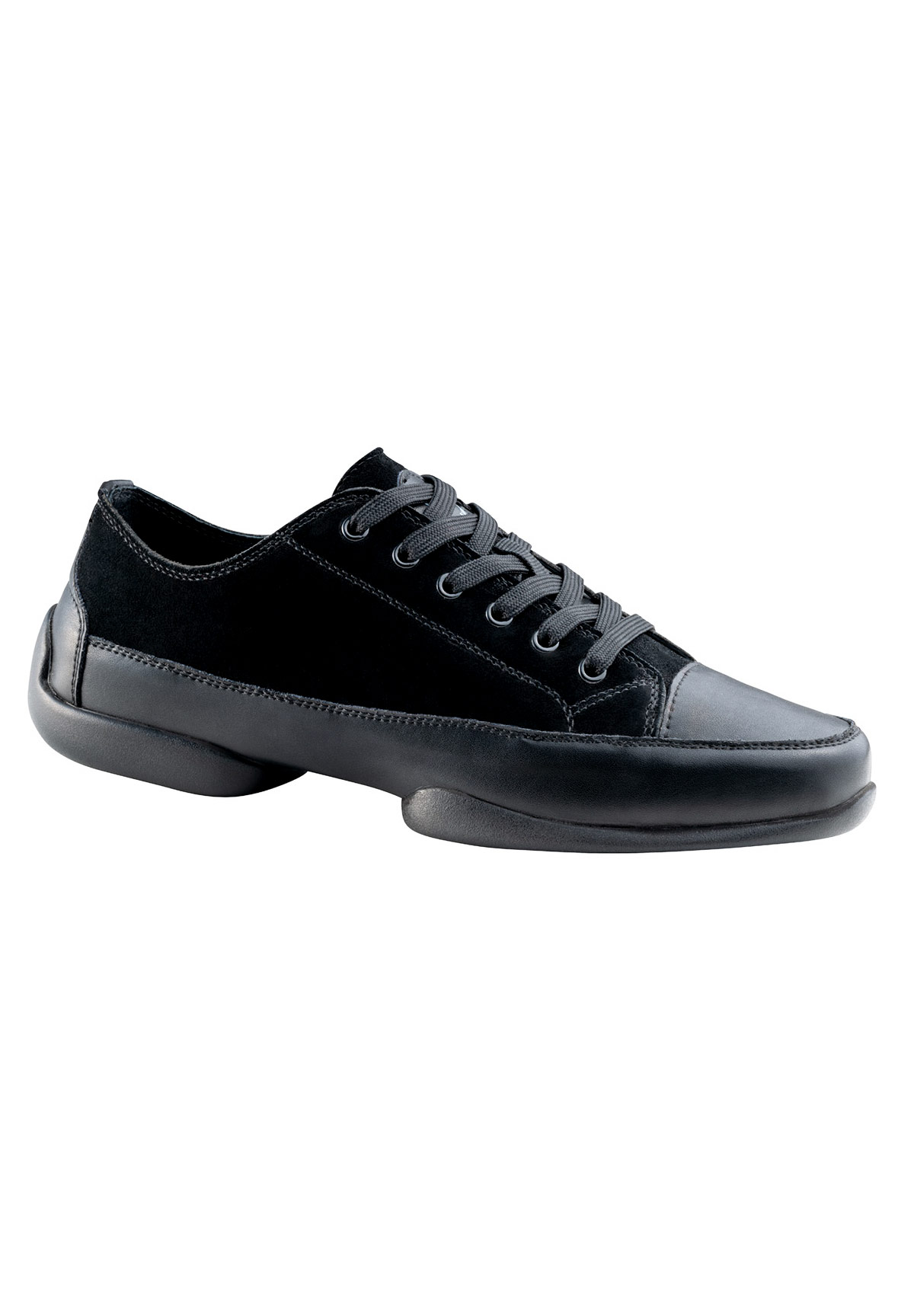 Anna Kern 4045 Mens Dance Sneakers-Black Canvas