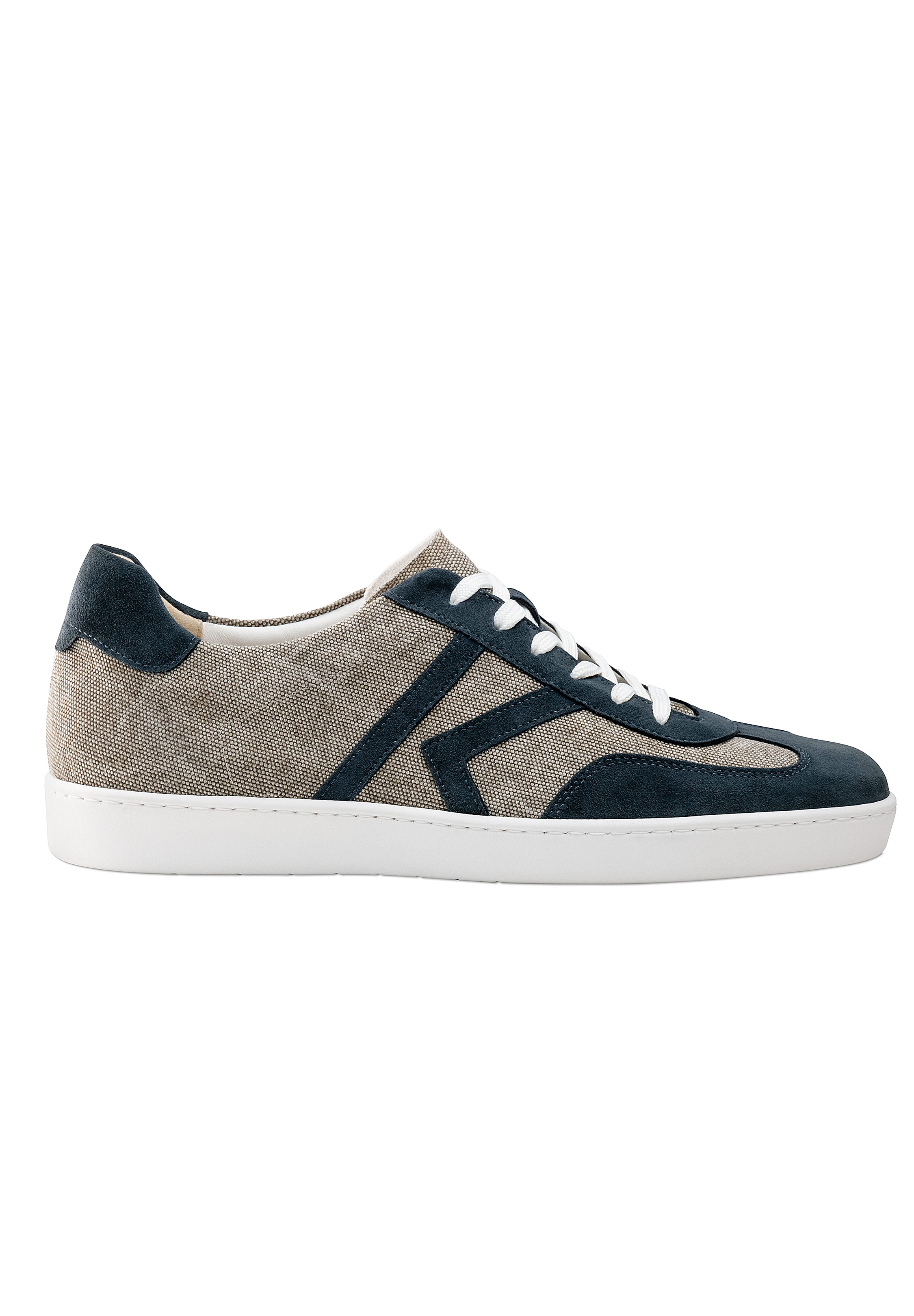 Werner Kern Amalfi Mens Dance Sneaker-Blue Suede / Brown Canvas