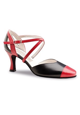 Werner Kern Brooke Tango Shoes-Black/Red Nappa