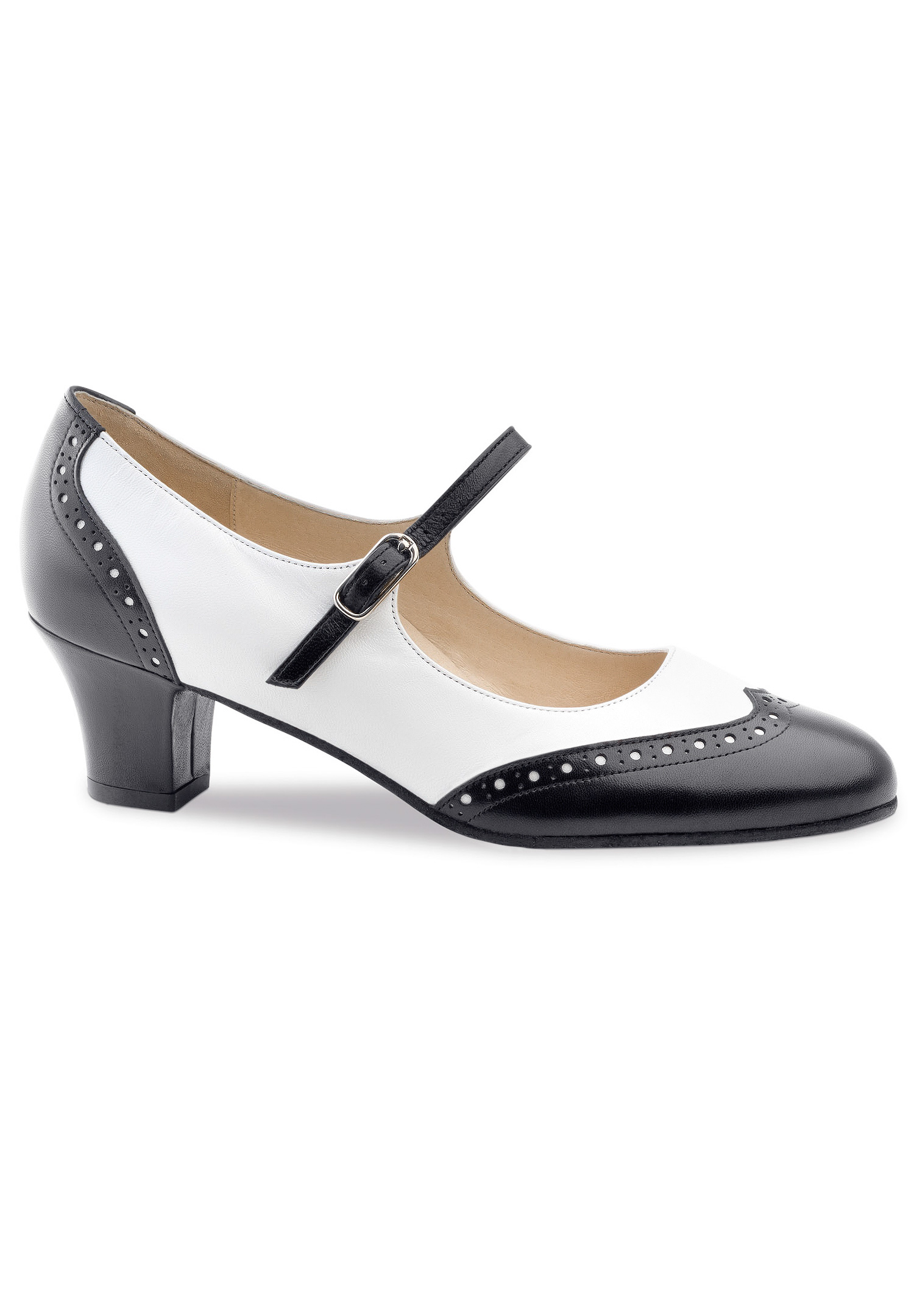 Werner Kern Emma Dance Shoes-Black/White Nappa