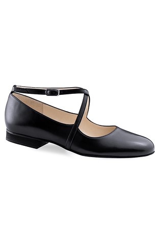 Werner Kern Fanny Social Dance Shoes-Black Nappa Leather
