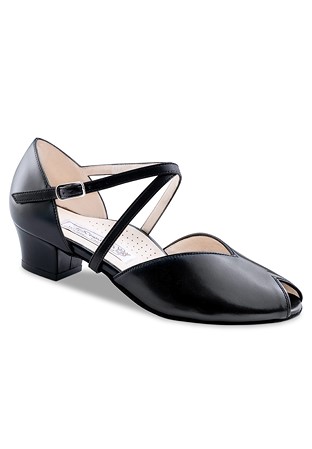 Werner Kern Freya Social Dance Shoes-Black Nappa Leather