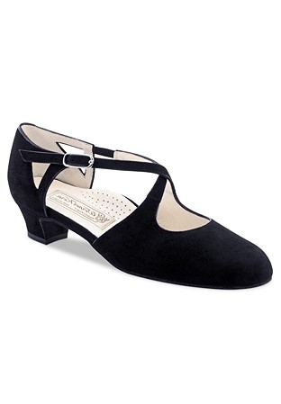 Werner Kern Gala Womens Dance Shoes-Black Suede