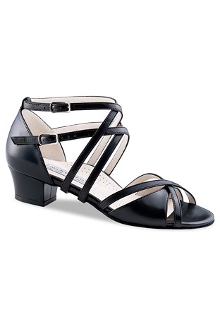 Werner Kern Ilka Social Dance Shoes-Black Nappa Leather
