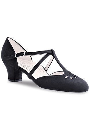 Werner Kern Lea Social Dance Shoes-Black Suede