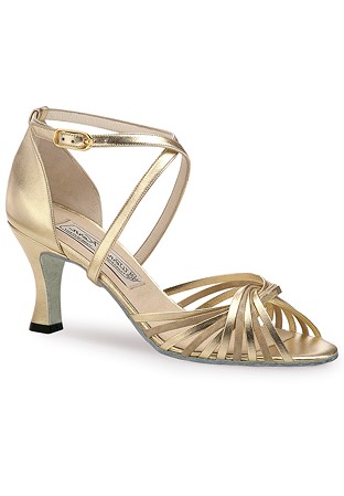 Werner Kern Mary Latin Sandal-Platinum Chevro/Beige Fantasia
