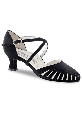 Werner Kern Murielle Social Dance Shoes-Black Suede