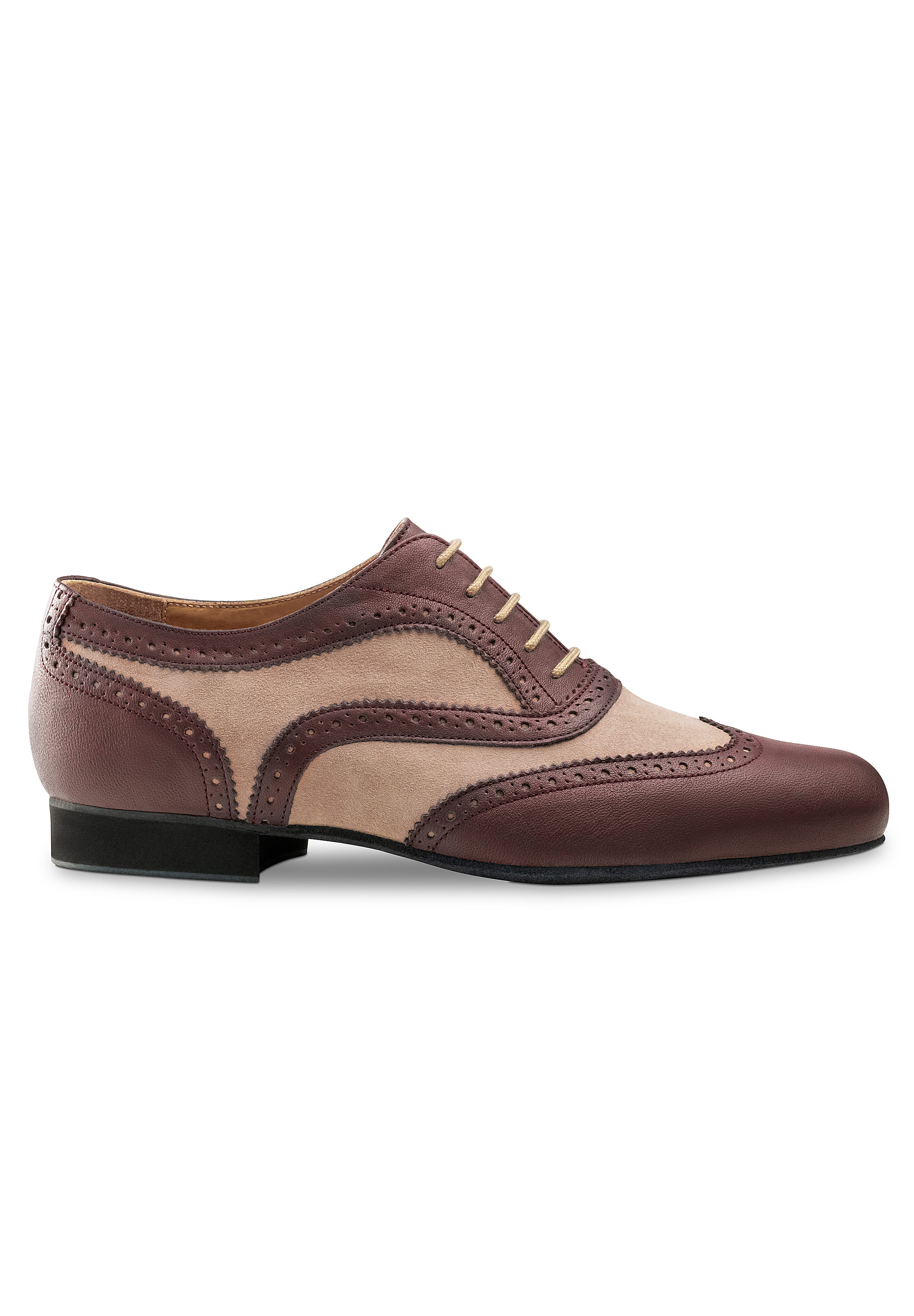 Werner Kern Napoli 28077 Mens Dance Shoes-Barolo Nappa / Beige Suede