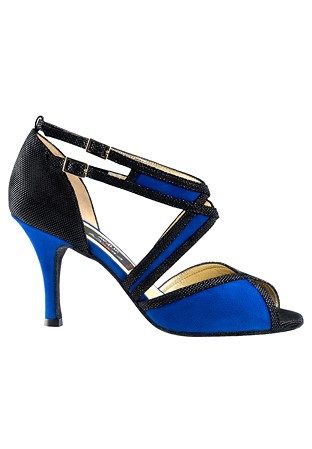 Nueva Epoca Paola Dance Shoes-Black/Blue Suede