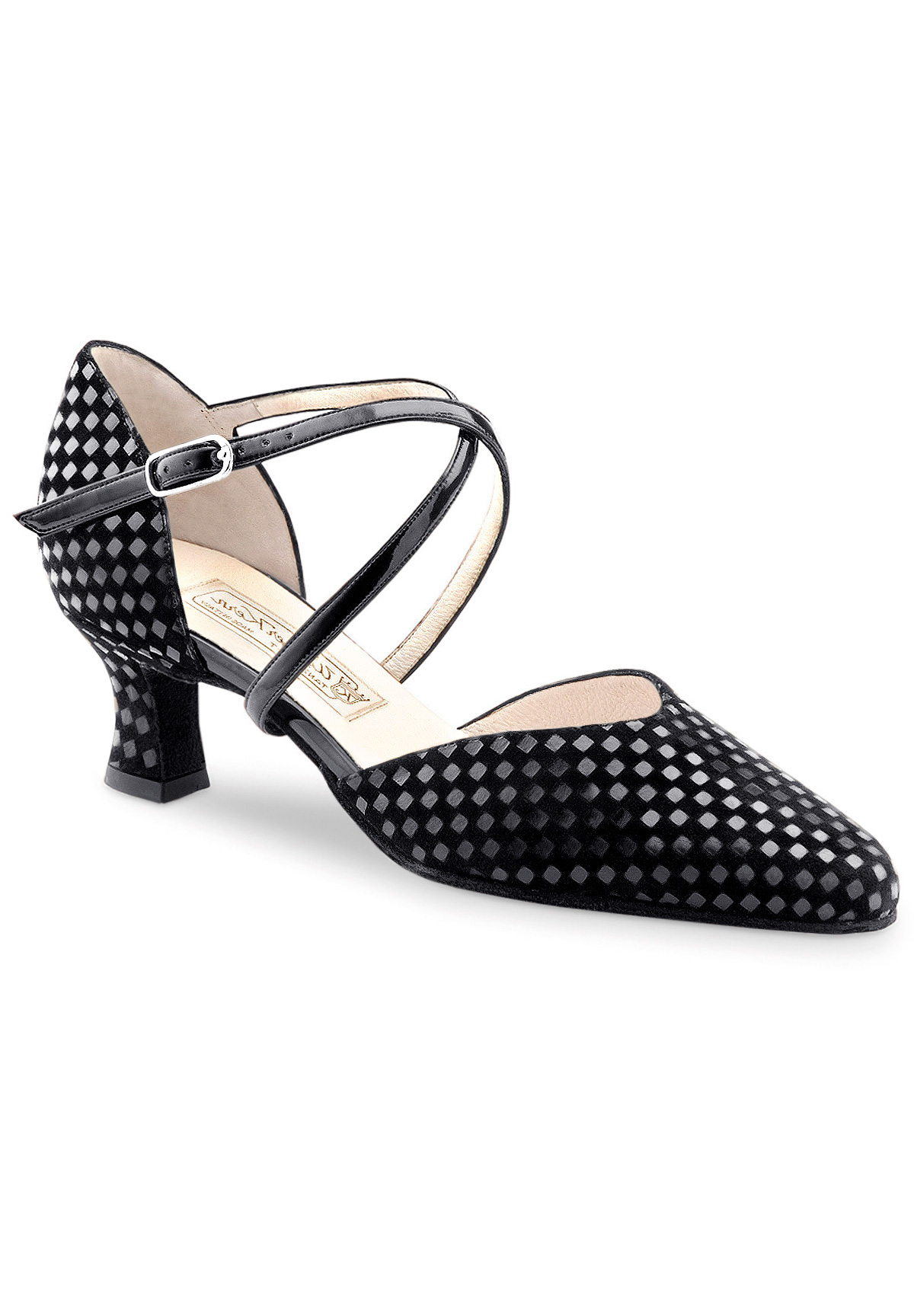 Werner Kern Patty Dance Shoes-Black Quadratino