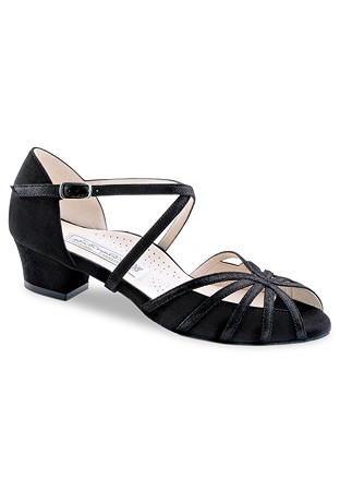 Werner Kern Rikke Social Dance Shoes-Black Suede