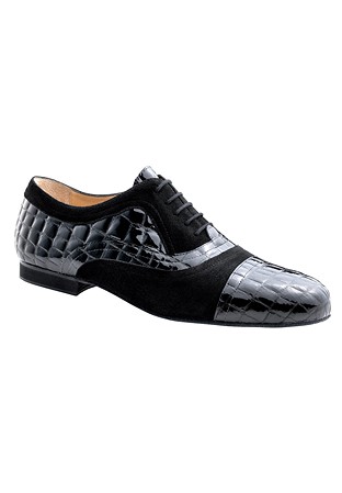 Werner Kern Sorrent Mens Dance Shoes-Black Patent Leather/Suede