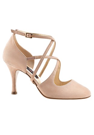 Nueva Epoca Valeria Dance Shoes-Beige Suede