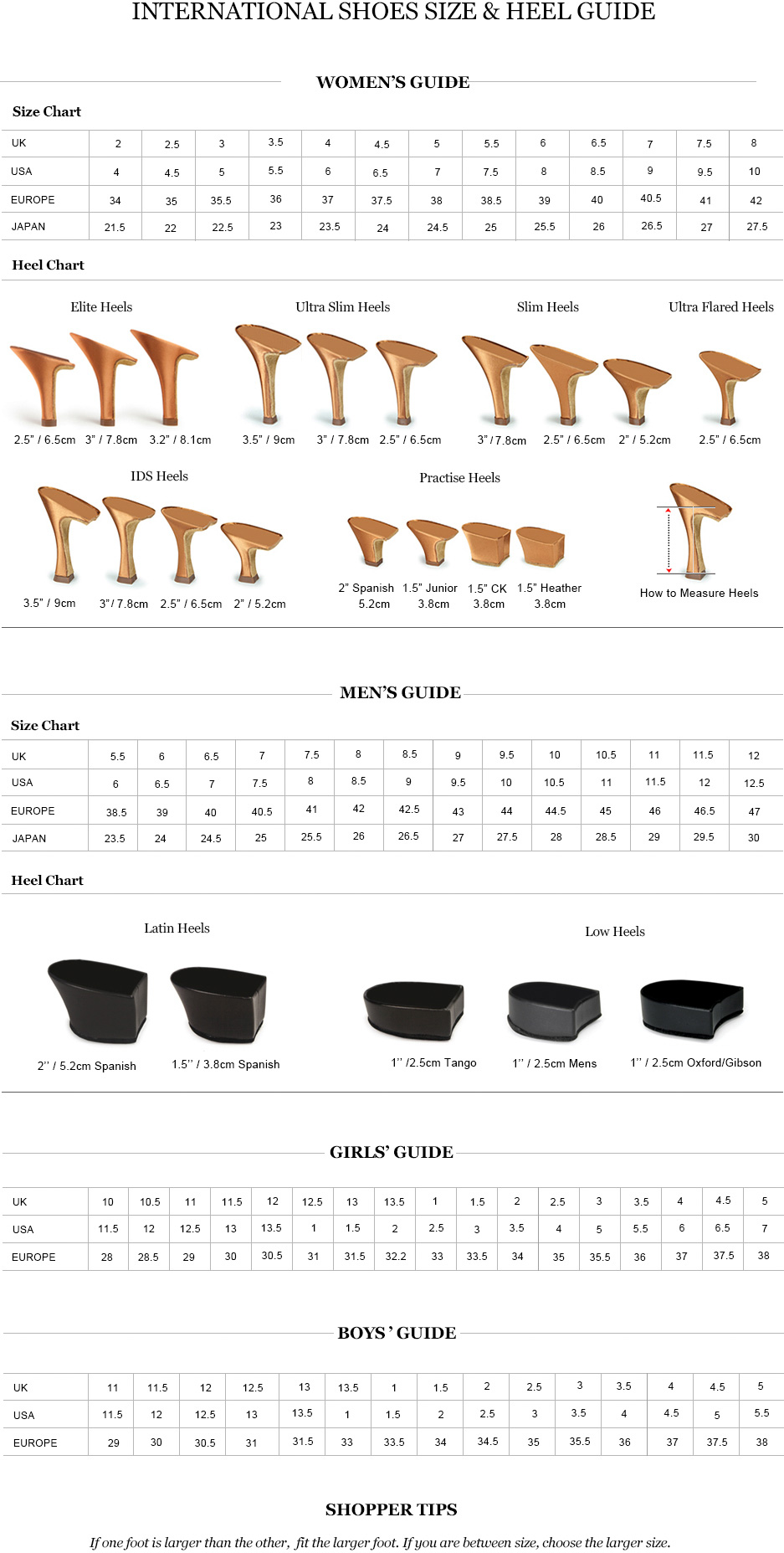 Ids Size Chart