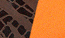 Black Seaweed/Orange Suede