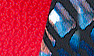 Red Leather/Mosiaco Print Suede