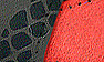 Black Print/Red Suede