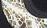 Black Suede/Gold&Silver Egypt Print
