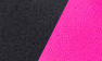 Black Suede/Neon Fuchsia