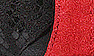 Black Suede Printed/Red Suede