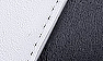 Black/White Leather