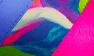 Blue/Fuchsia/Multicolor Print Suede