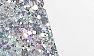 White Satin/Silver Microglitter