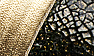 Gold Leather/Black Glitter
