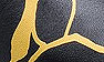 Black with Gold Kintsugi Print