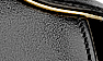 Black Leather/Gold Trim