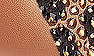 Flesh Sateen Leather/Leopard Stingray
