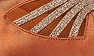 Dark Tan Satin Glitter