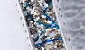 White Nappa/Brocade/Silver Chevro