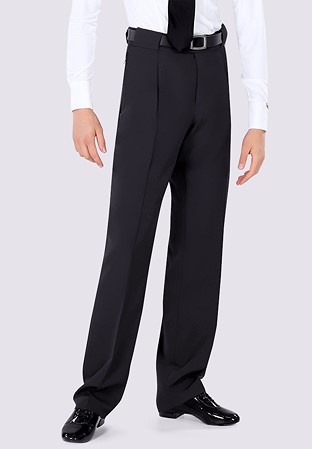 Maly Mens Ballroom Dance Trouser MF232401-Black