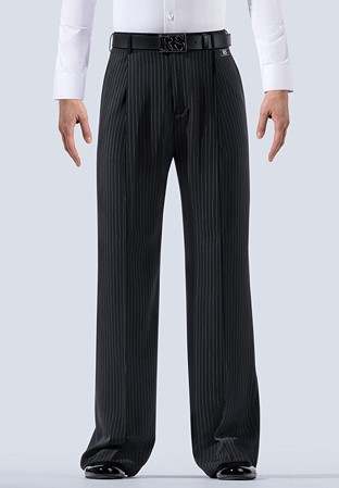 RS Atelier Mens Lorenzo Fashion Trousers-Black Stripe White