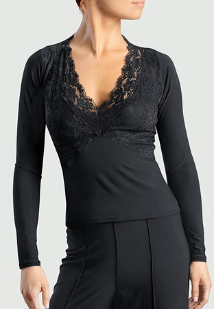 Chrisanne Clover Elizabeth Top -Black