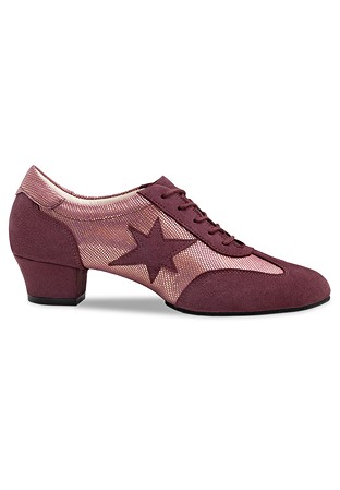 Werner Kern Ariana Ladies Practice Shoes 	 	 	-Vino Suede/Puntini