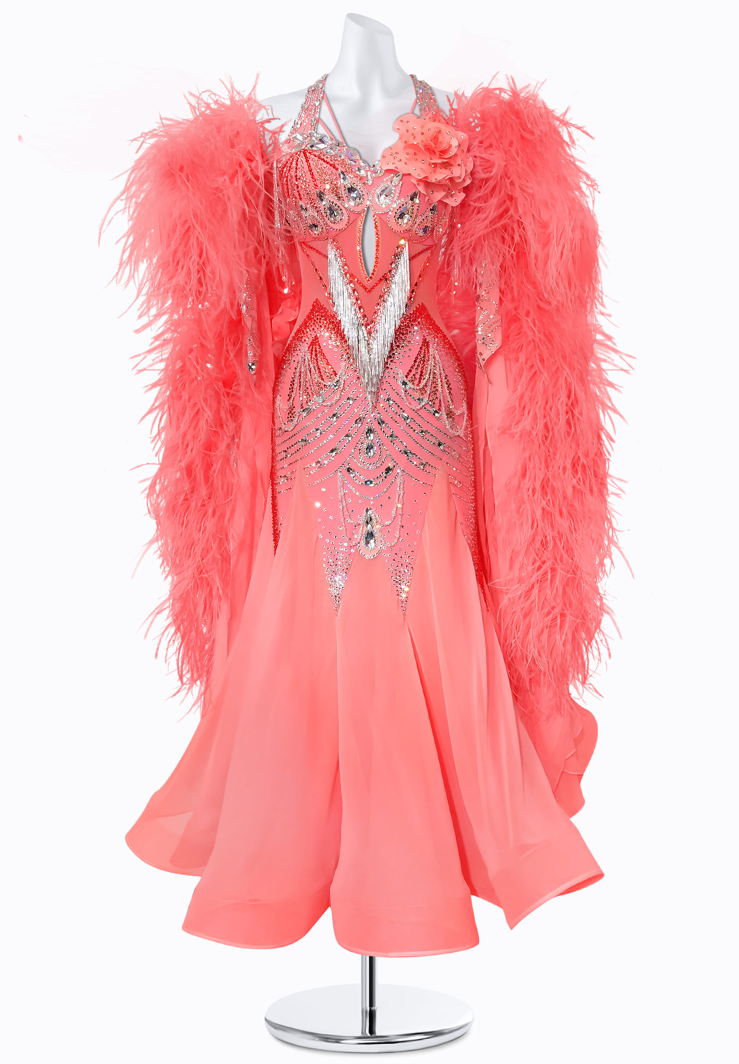 Rose Ripple Ballroom Gown BS-B250017