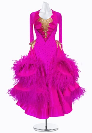 Gilded Magenta Ballroom Gown BS-B250023